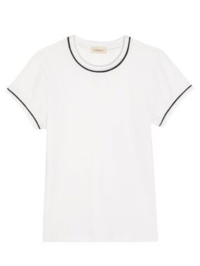 DONNI baby rib contrast tee